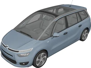 Citroen Grand C4 Picasso (2014) 3D Model