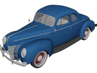Ford Deluxe (1940) 3D Model