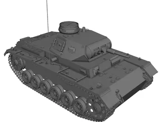 Panzer III 3D Model