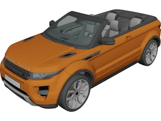Land Rover Evoque Cabriolet 3D Model 3D Preview