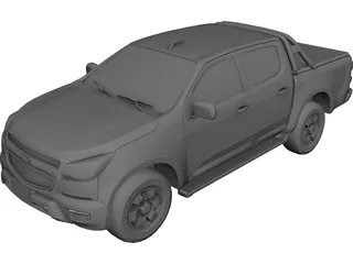 Chevrolet S-10 Pickup (2014) 3D Model 3D Preview