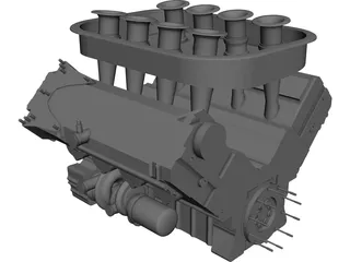 Mugen Eengine LMP1 Series CAD 3D Model
