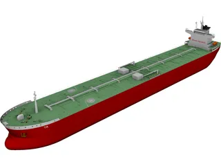 Panamax Oil Tanker 3D Model