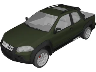 Fiat Strada Adventure (2013) 3D Model