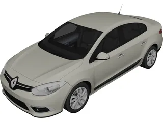 Renault Fluence (2013) 3D Model 3D Preview