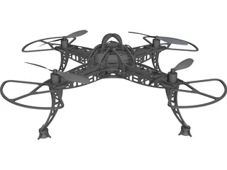 Quadrocopter CAD 3D Model