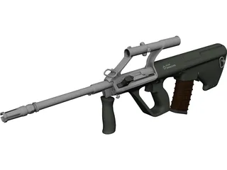 Steyr AUG A1 3D Model