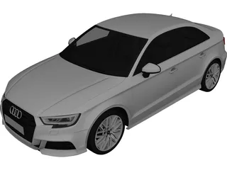 Audi A3 Sedan (2017) 3D Model