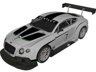 Bentley Continental GT3 (2014) 3D Model