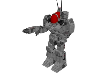 Mech Battlemaster 3D Model