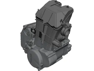 Husaberg Engine 450cc CAD 3D Model