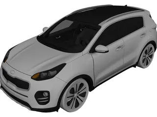 Kia Sportage (2017) 3D Model