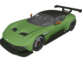 Aston Martin Vulcan (2016) 3D Model