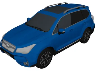 Subaru Forester 3D Model 3D Preview