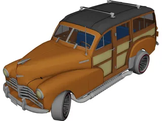 Chevrolet Woody (1947) 3D Model