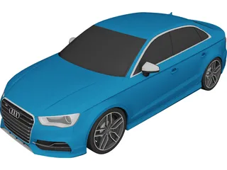 Audi S3 Sedan (2018) 3D Model