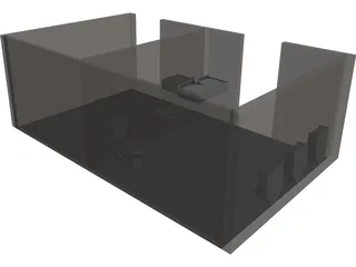 Accessible Space Toilets 3D Model