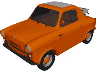 Vespa 400 3D Model