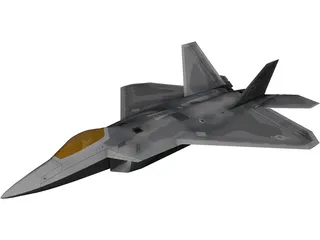 F-22 Raptor 3D Model