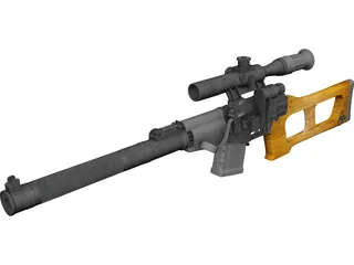 VSS Vintorez 3D Model