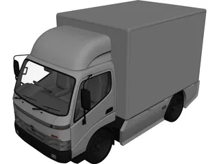 Hino 300 Series Cab Box (2012) 3D Model