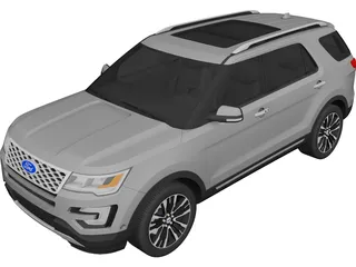 Ford Explorer (2016) 3D Model 3D Preview