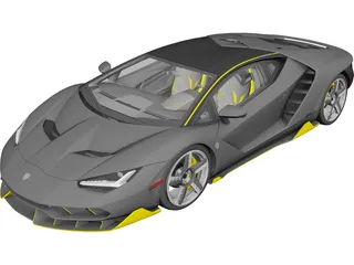 Lamborghini Centenario LP 770-4 (2016) 3D Model