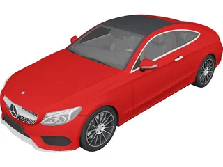 Mercedes-Benz C-Class Coupe (2017) 3D Model