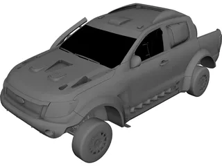 Ford Ranger Rally 3D Model