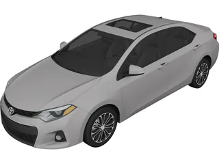 Toyota Corolla S (2014) 3D Model