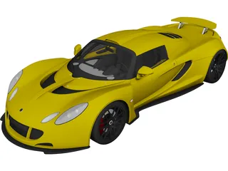 Hennessey Venom GT (2012) 3D Model