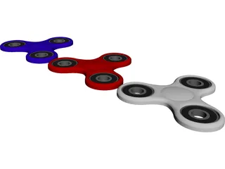 Fidget Hand Spinner 3D Model