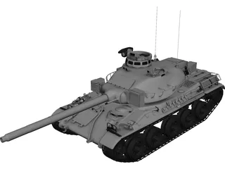 AMX-30B 3D Model 3D Preview
