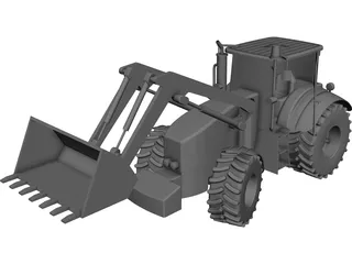 Excavator CAD 3D Model