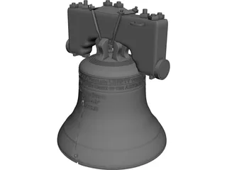 Liberty Bell 3D Model