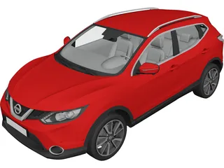 Nissan Qashqai (2014) 3D Model 3D Preview