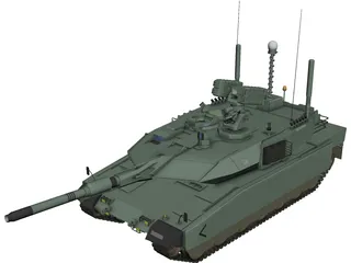 Altay Tank 3D Model 3D Preview