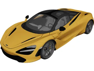 McLaren 720S (2018) 3D Model 3D Preview