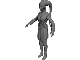 Jedi Twilek Padawan 3D Model