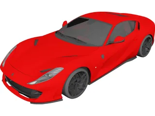 Ferrari 812 Superfast (2015) 3D Model