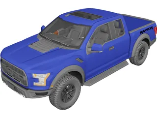 Ford F-150 Raptor (2017) 3D Model 3D Preview