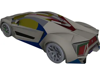 Lykan Hypersport CAD 3D Model
