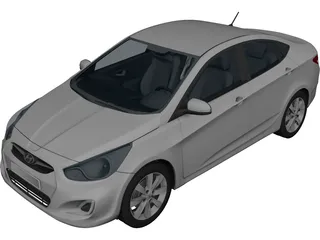 Hyundai Accent (2009) 3D Model