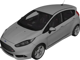 Ford Fiesta ST (2016) 3D Model