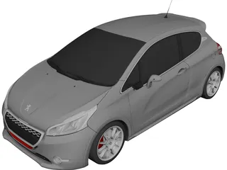 Peugeot 208 GTI 3D Model