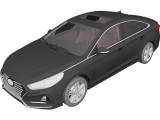 Hyundai Sonata (2018) 3D Model