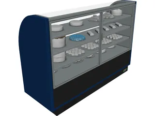 Bakery Display Case 3D Model