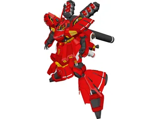 Sazabi Gundam 3D Model