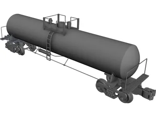 Tank Car CAD 3D Model