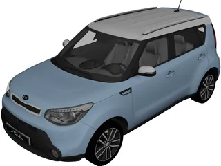 Kia Soul (2014) 3D Model